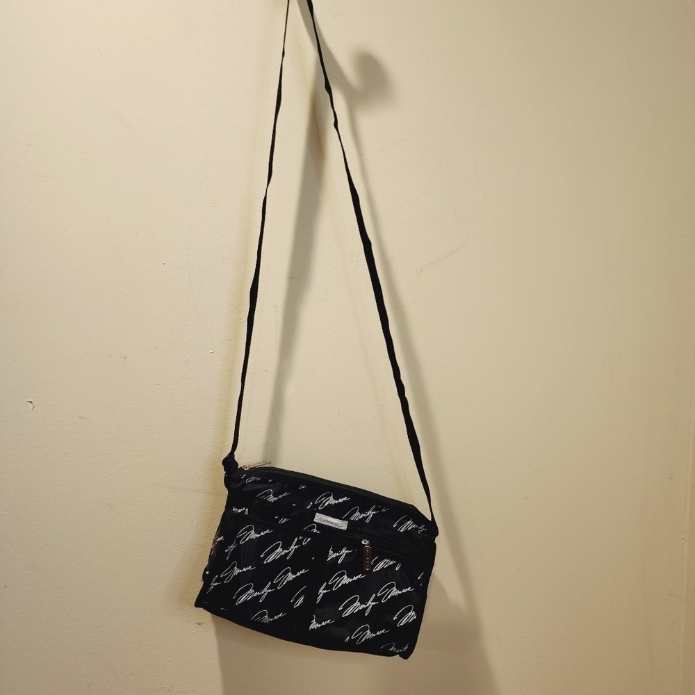 STUDIO OK black Marilyn Monroe print crossbody bag